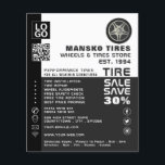 Wheel Logo Design, Tire/Tyre Specialist Shop Flyer<br><div class="desc">Wheel Logo Design,  Tire/Tyre Specialist Shop Advertising Flyer by The Business Card Store.</div>
