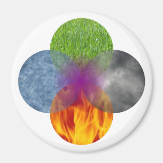 Wheel of Being - White Magnet