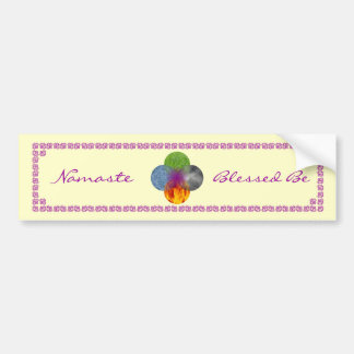 Wheel of Being - Yellow Bumper Sticker