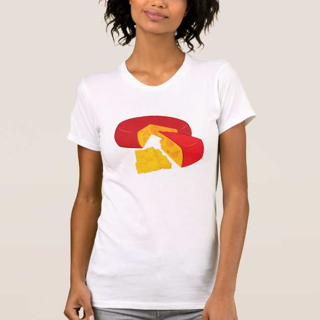 Wheel Of Cheese Womens T-Shirt (Front)
