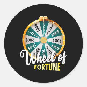 Wheel Of Fortune Father&#; s Day Humour Tee Daddy Classic Round Sticker