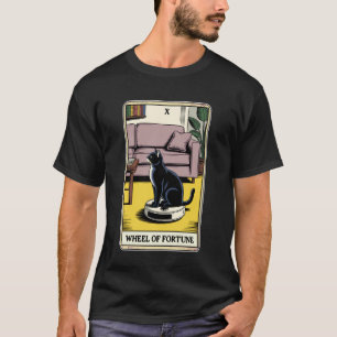 Wheel of Fortune Robot Vacuum Cleaner Funny Tarot T-Shirt