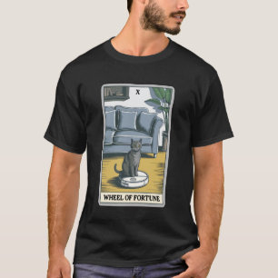 Wheel of Fortune Robot Vacuum Cleaner Funny Tarot  T-Shirt