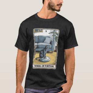 Wheel of Fortune Robot Vacuum Cleaner Funny Tarot  T-Shirt