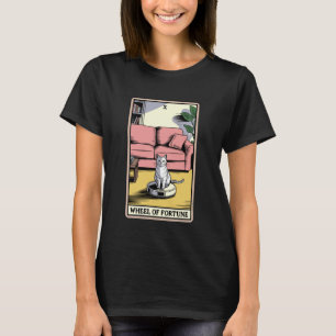 Wheel of Fortune Robot Vacuum Cleaner Funny Tarot T-Shirt