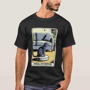 Wheel of Fortune Robot Vacuum Cleaner Funny Tarot T-Shirt