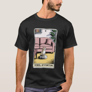 Wheel of Fortune Robot Vacuum Cleaner Funny Tarot T-Shirt