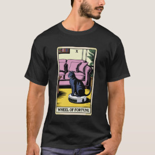 Wheel of Fortune Robot Vacuum Cleaner Funny Tarot  T-Shirt