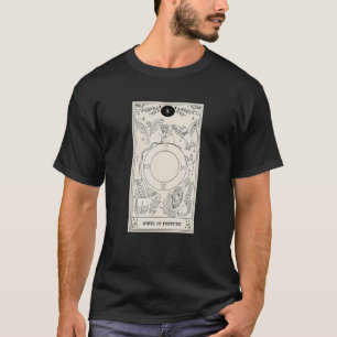 Wheel Of Fortune Tarot Card Occult Beliefs Magic F T-Shirt