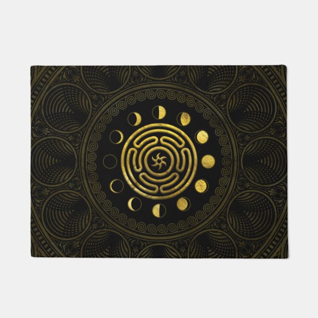 Wheel of Hecate and Moons Doormat (Front)