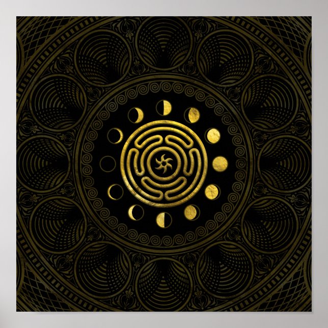Wheel of Hecate and Moons Poster (Front)