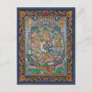 Wheel of Life Mandala Postcard