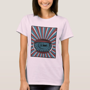Wheel of load in the eye with radiation T-Shirt