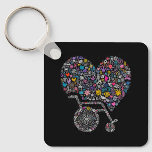 Wheel of Many Lives Key Ring