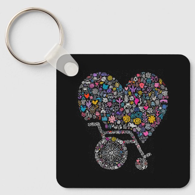 Wheel of Many Lives Key Ring (Front)