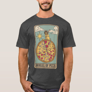 Wheel of Pizza Tarot Card Egyptian God Pizza Food  T-Shirt