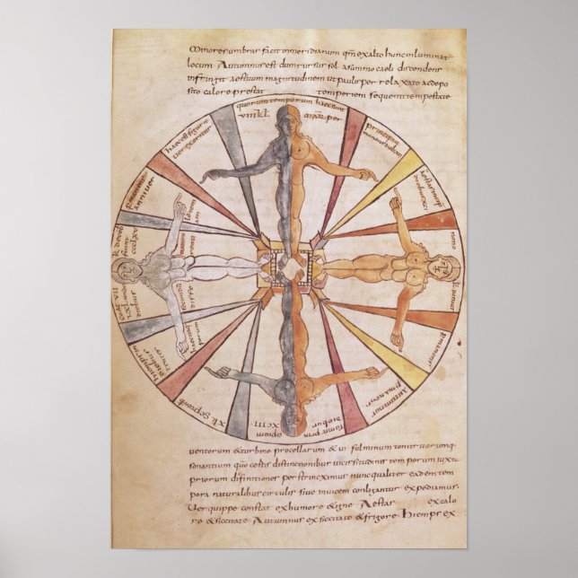 Wheel of the seasons and months poster (Front)