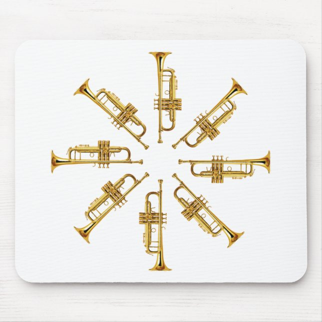 Wheel of Trumpets Mouse Pad (Front)