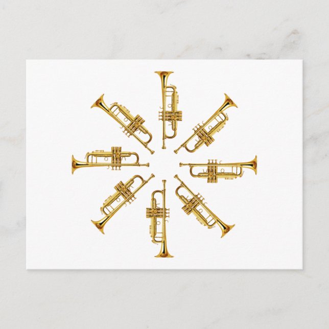 Wheel of Trumpets Postcard (Front)