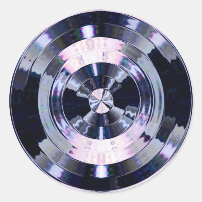 WHEEL RIM CLASSIC ROUND STICKER (Front)