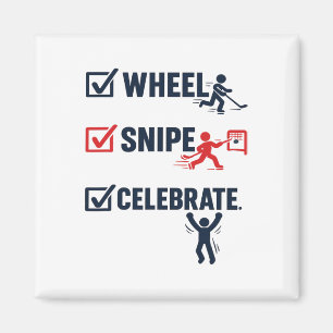 Wheel Snipe Celebrate Hockey Slang Checklist Desig Magnet
