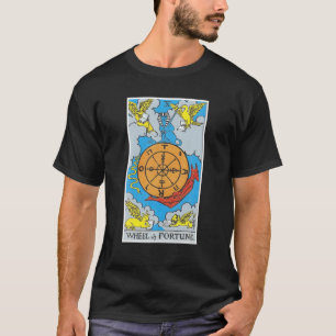 Wheel Tarot Card Occult Beliefs Divination Magic T-Shirt