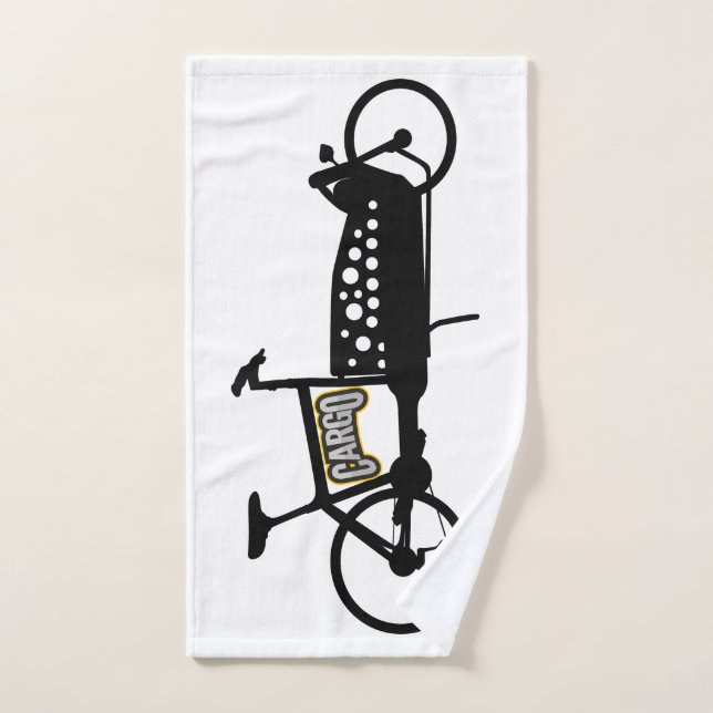 Wheel with arrowschrift subdued design hand towel (Hand Towel)