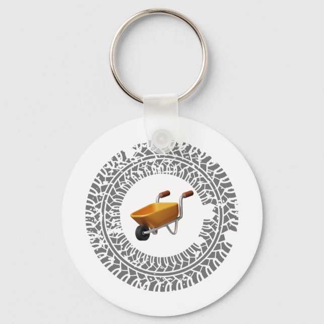 wheelbarrow drift, burnout key ring (Front)