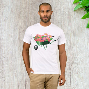Wheelbarrow Full Of Flowers Mens T-Shirt