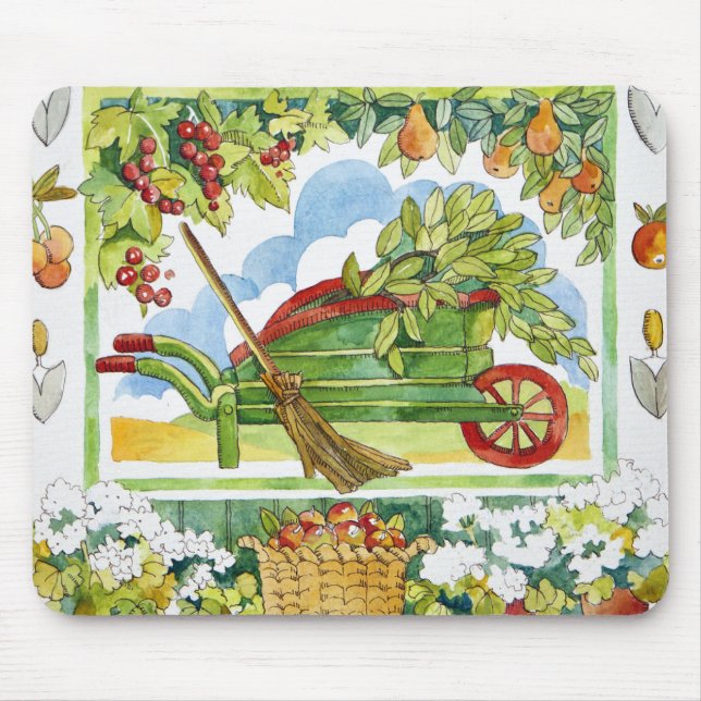 Wheelbarrow - garden surround 2012 mouse pad (Front)