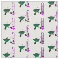 Wheelbarrow & hand trolley cartoon illustration