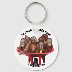 Wheelbarrow Key Ring