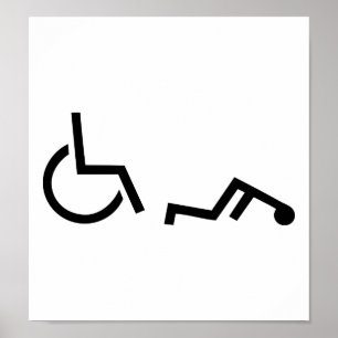 Wheelchair accident poster
