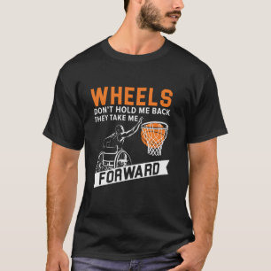 Wheelchair Basketball Player Disabled Disability H T-Shirt