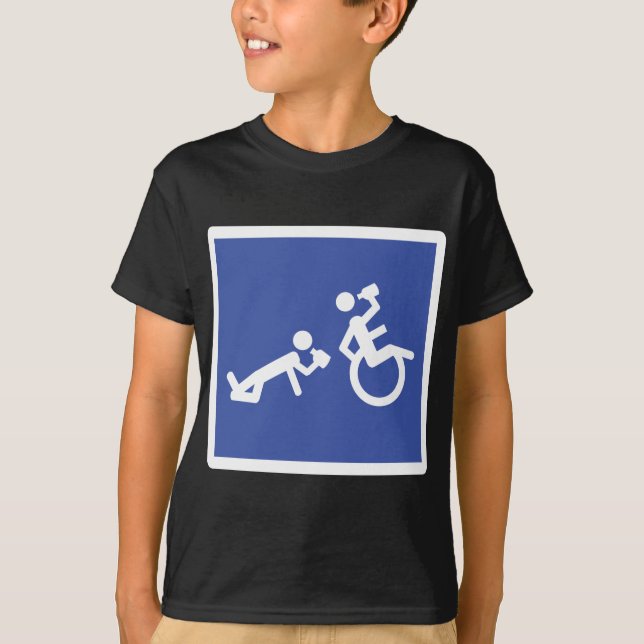 wheelchair boozer T-Shirt (Front)