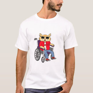 Wheelchair Cat T-Shirt
