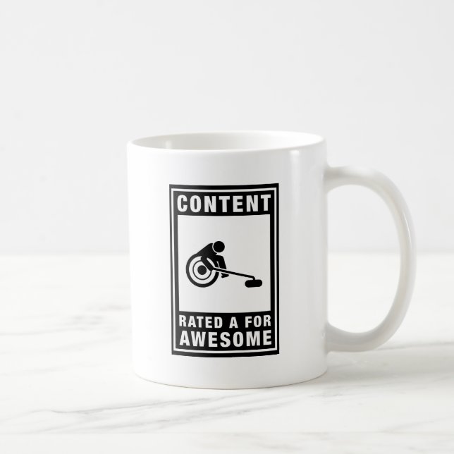 Wheelchair Curling Coffee Mug (Right)
