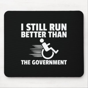 Wheelchair Disability Gift Funny Handicap  Mouse Pad