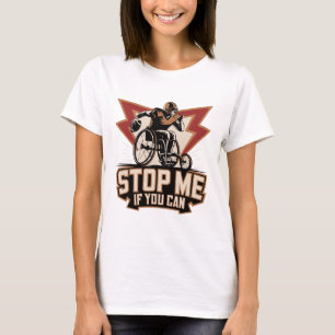 Wheelchair Footll Player Disabled Disability Handi T-Shirt