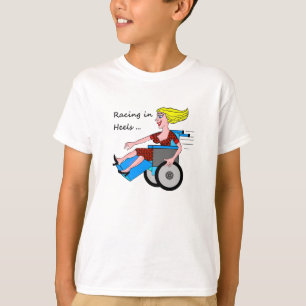 Wheelchair Girl in Heels T-Shirt