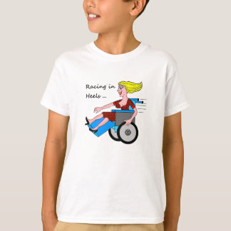 Wheelchair Girl in Heels T-Shirt