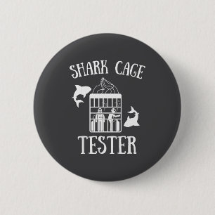 Wheelchair Handicap Humor Handicapped Shark Cage T 6 Cm Round Badge