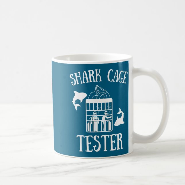 Wheelchair Handicap Humor Handicapped Shark Cage T Coffee Mug (Right)