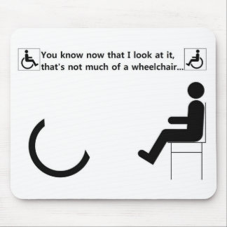 Wheelchair Handicap Logo Mouse Pad