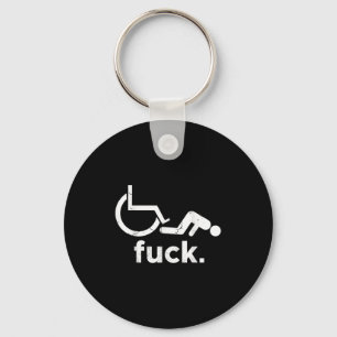 Wheelchair Humour Disability Funny Meme - Wheelcha Key Ring