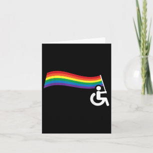 Wheelchair Humour Shirt _ Gift Gay Lesbian Support Card