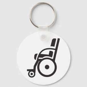 Wheelchair Icon Keychain