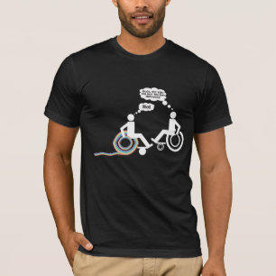 Wheelchair Joke Disability Unicorn Handicap Humor T-Shirt