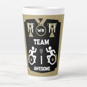 Wheelchair Murderball Sportswear Latte Mug