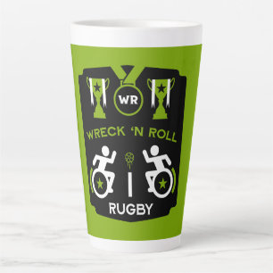 Wheelchair Murderball Sportswear Latte Mug